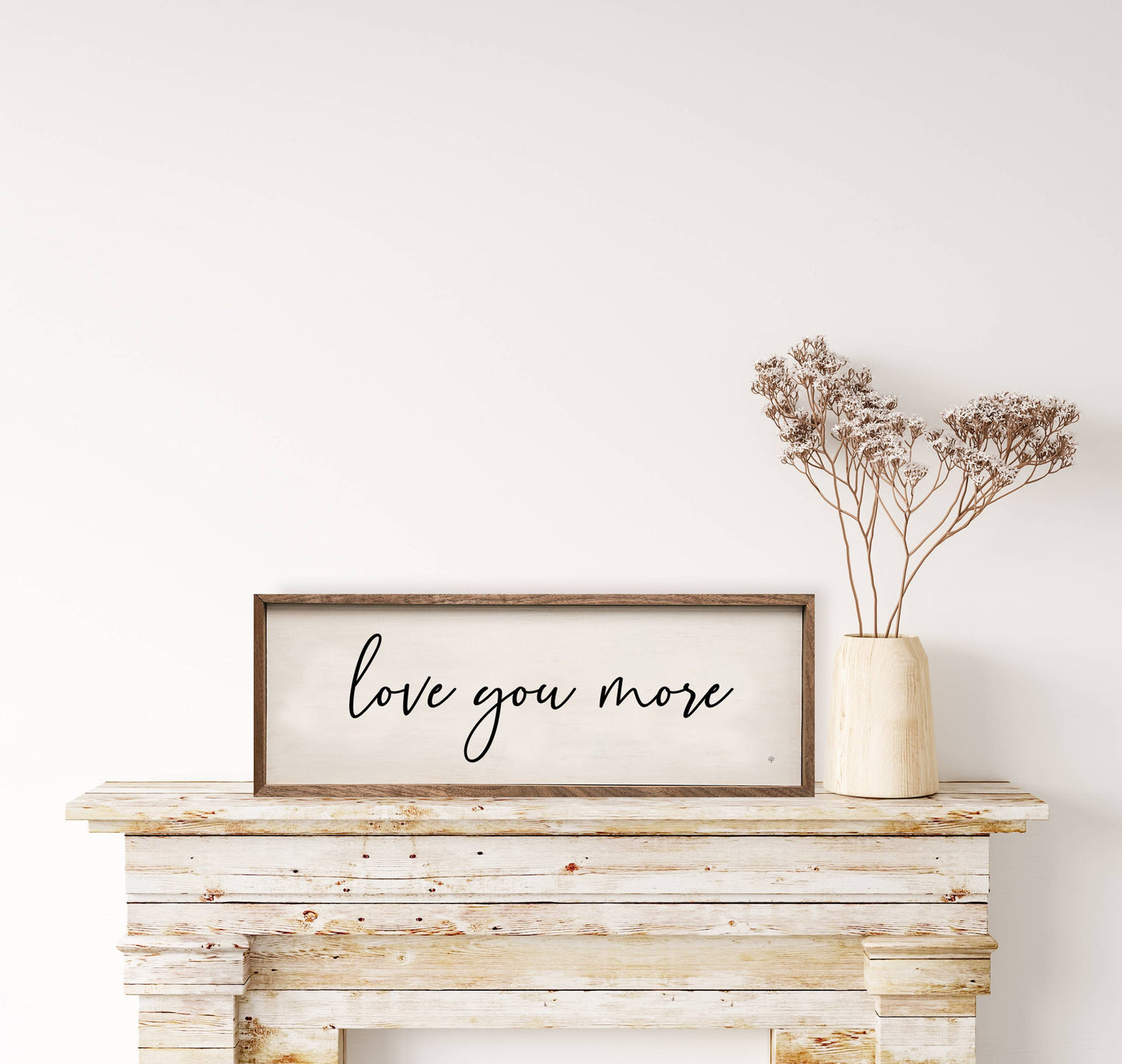Love You More Horizontal White