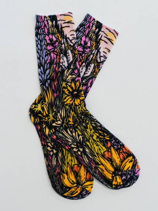 Flower Meadow Unisex Socks