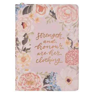 Journal Classic Zip Pink Strength