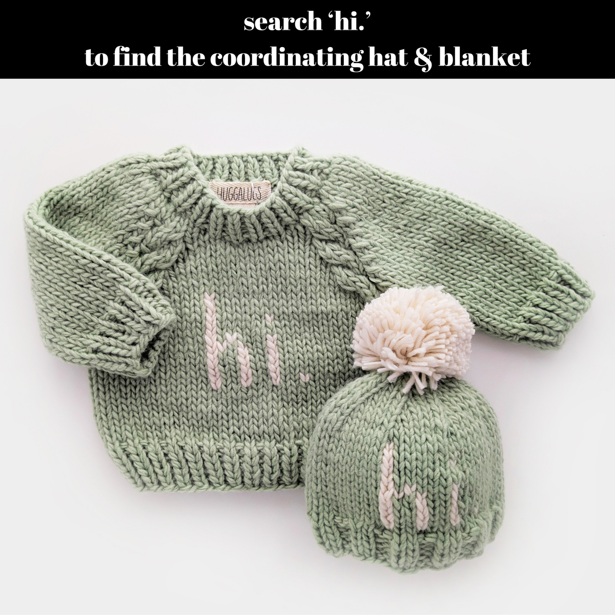 Hi. Sage Green Crew Neck Sweater
