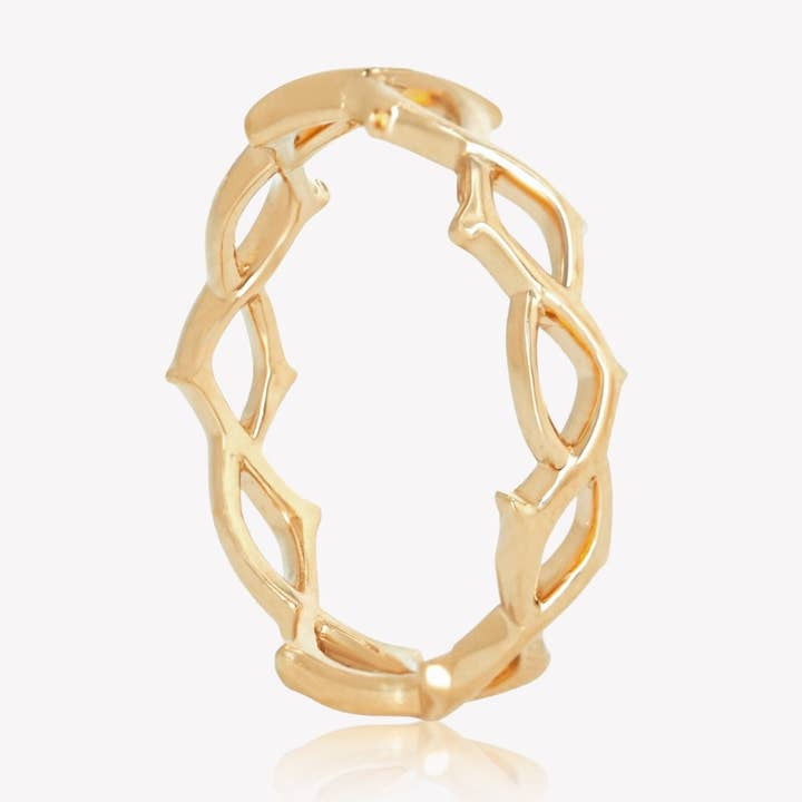 Crown of Thorns Band Ring - 7