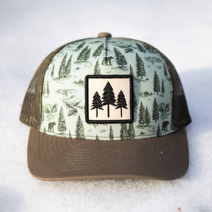 Green Bear Kids Trucker
