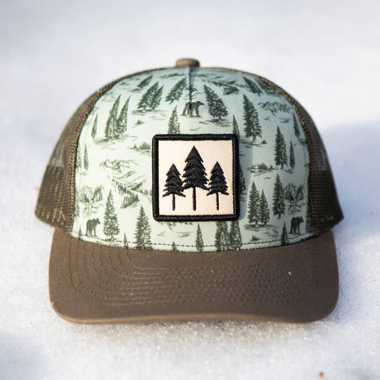 Green Bear Kids Trucker