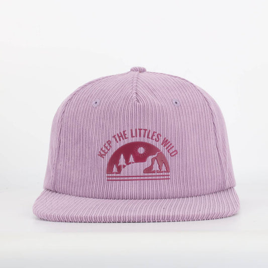 Purple Corduroy Snapback Hat For Toddlers and Youth