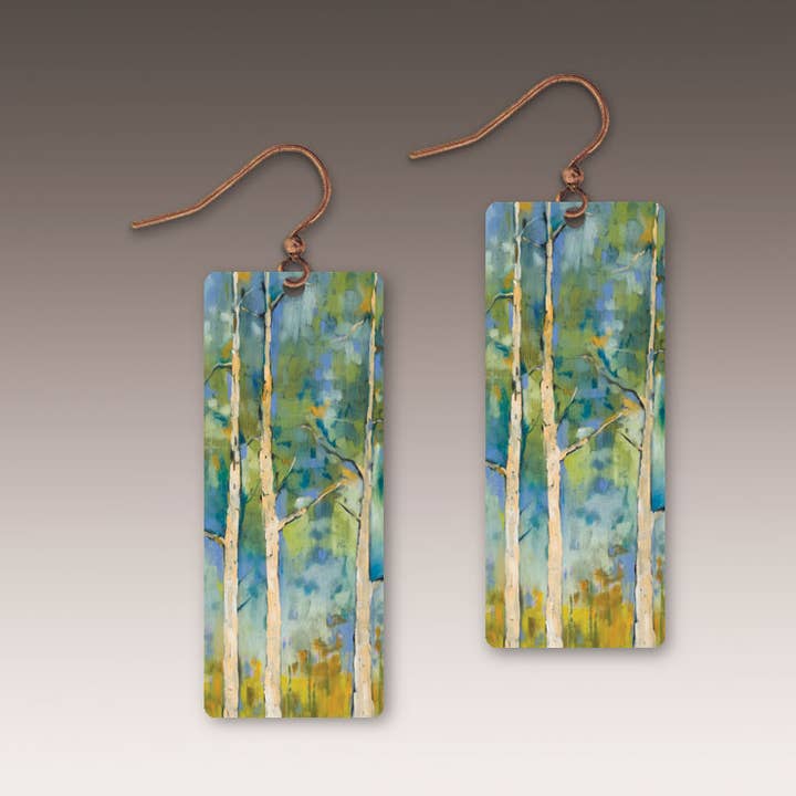 Springtime Aspen Banner Handmade Earrings