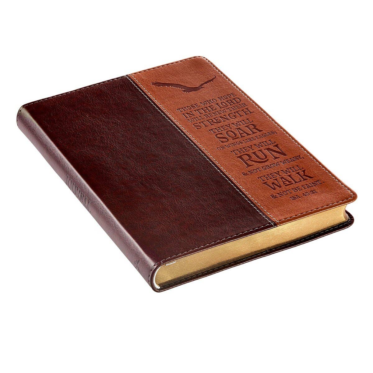 Journal Classic Brown Two-tone Wings Like Eagles Isa. 40:31