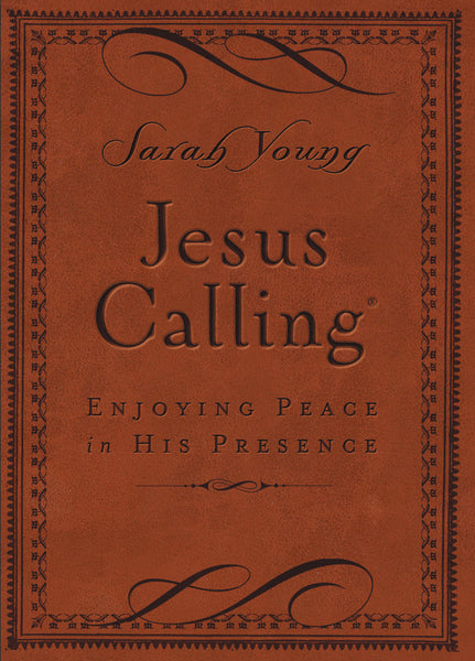 Jesus Calling Small Brown Leathersoft  With Script