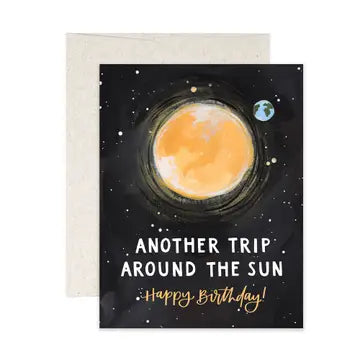 Birthday Sun and Galaxy Card