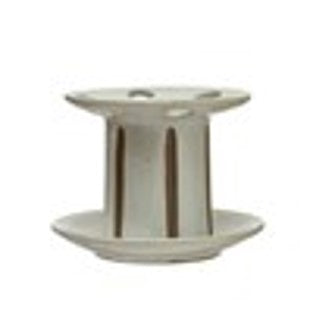 Round Stoneware Toothbrush Holder