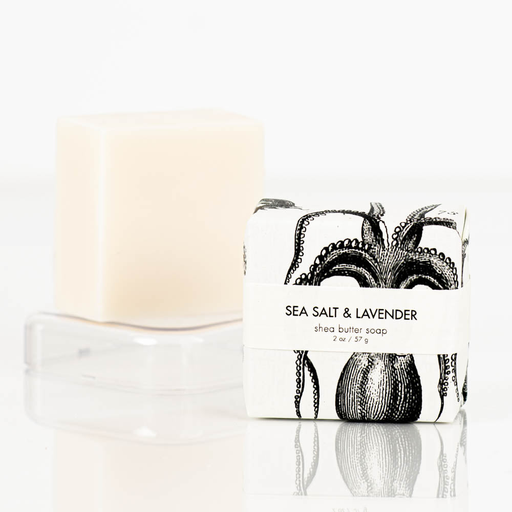 Sea Salt & Lavender - Petite  Shea Butter Guest Soap