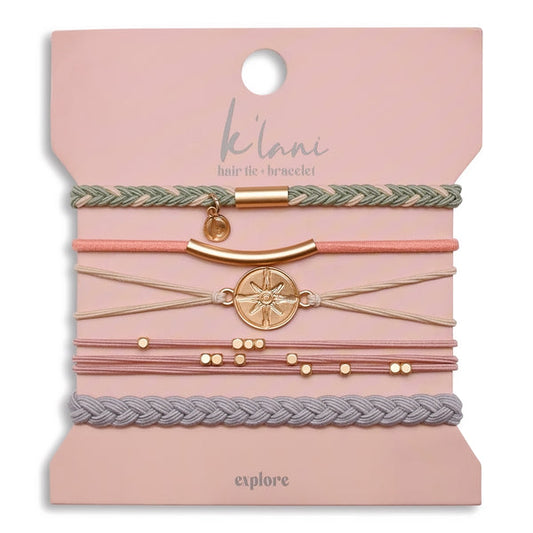 K'Lani Explore hair tie + bracelet