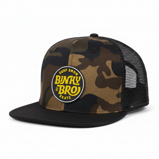 Camo Flat Top Hat