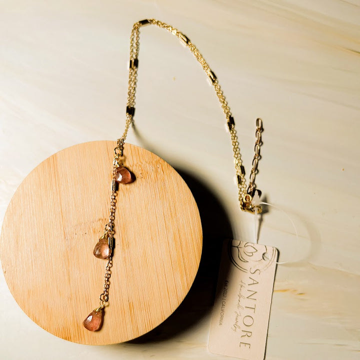 Gem Tassel Necklace
