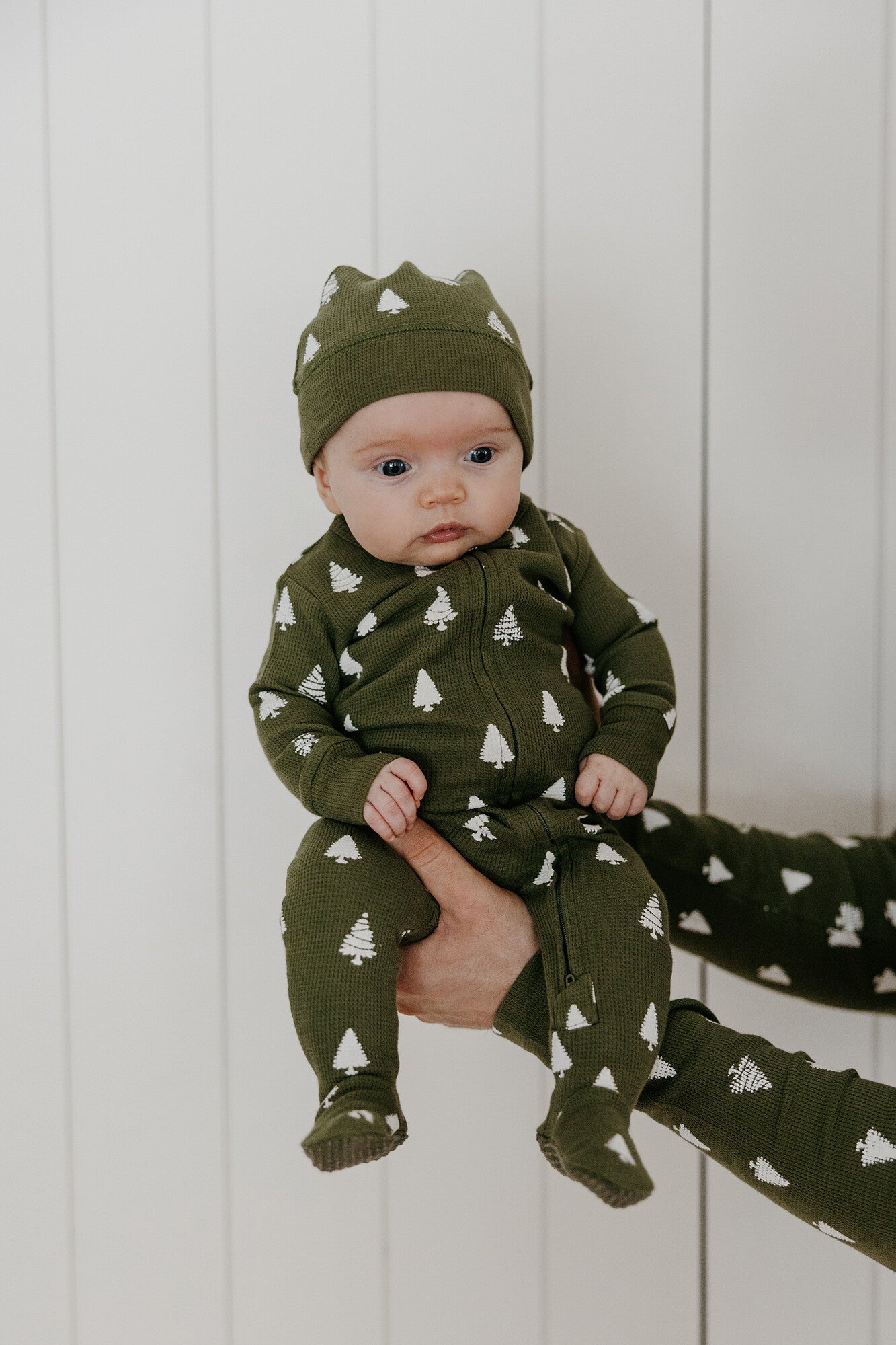 Frosty Pine Holiday Thermal Footie