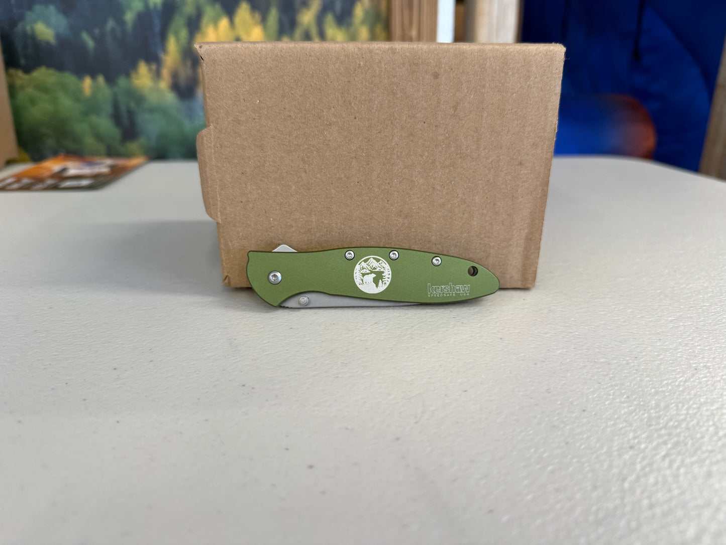 Knife - Kershaw/Olive Bear Circle