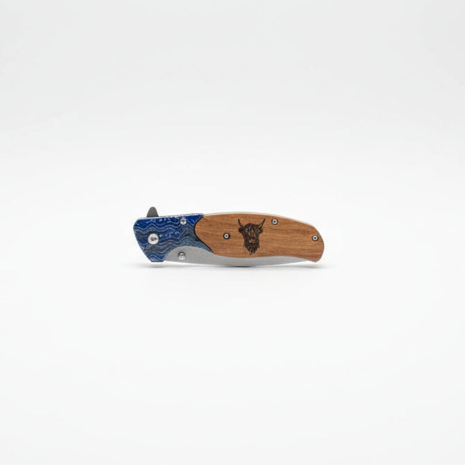 Knife - Blue Wave Highland Cow
