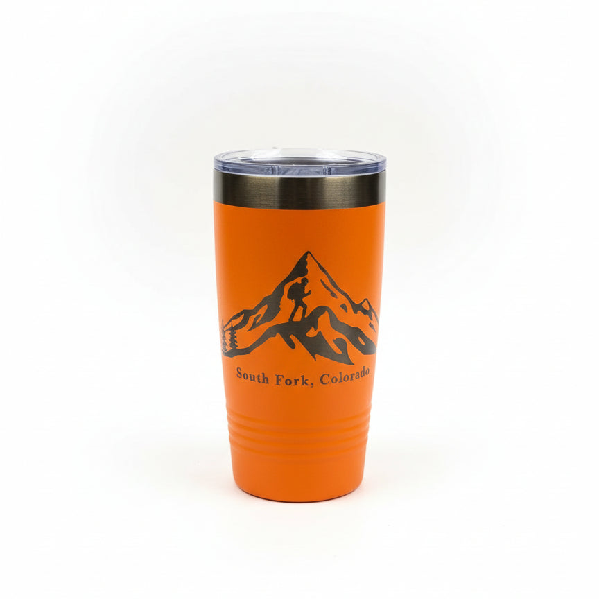 Tumbler Orange/Silver 20 oz