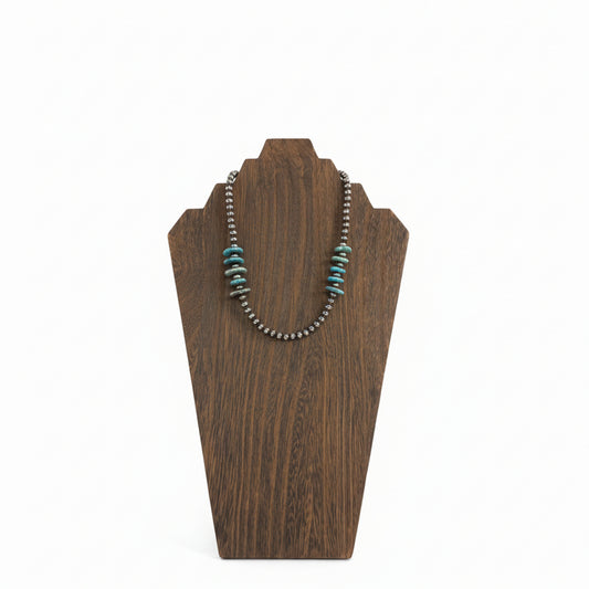 6mm Necklace with Turquoise