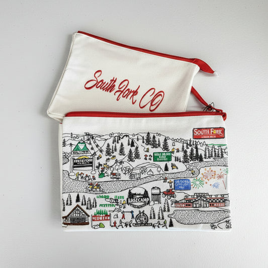 Embroidered Makeup Bag