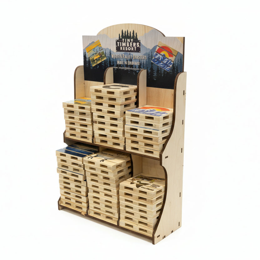 Pallet Coasters from Home Magnetics