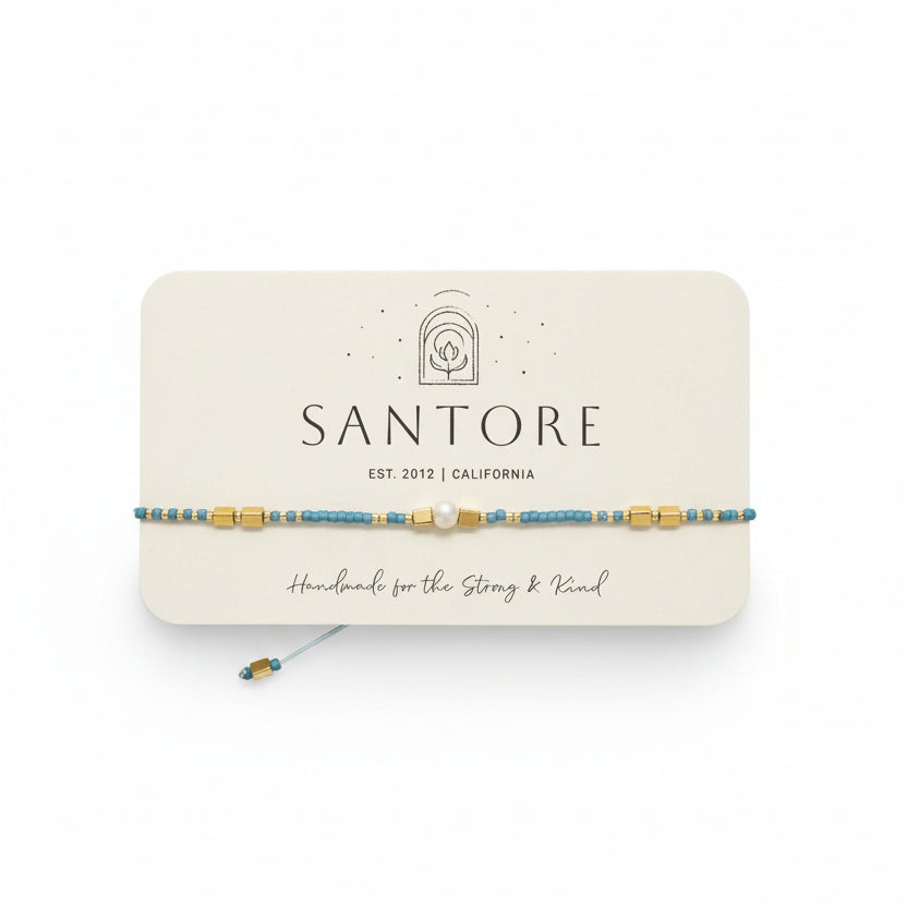 Miyuki: Gemstone and Seed Bead Thread Bracelet
