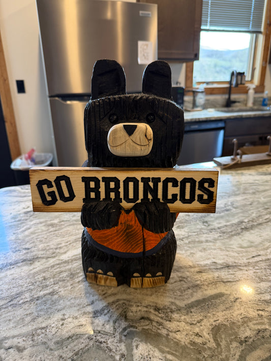 12" Sports Bear Black