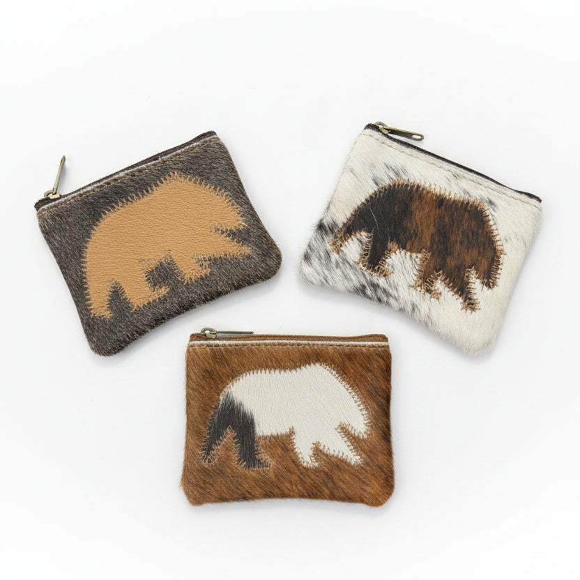 Coin Purse with Leather Back