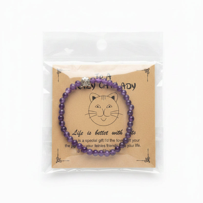 Natural Stone Dog Mom Bracelet