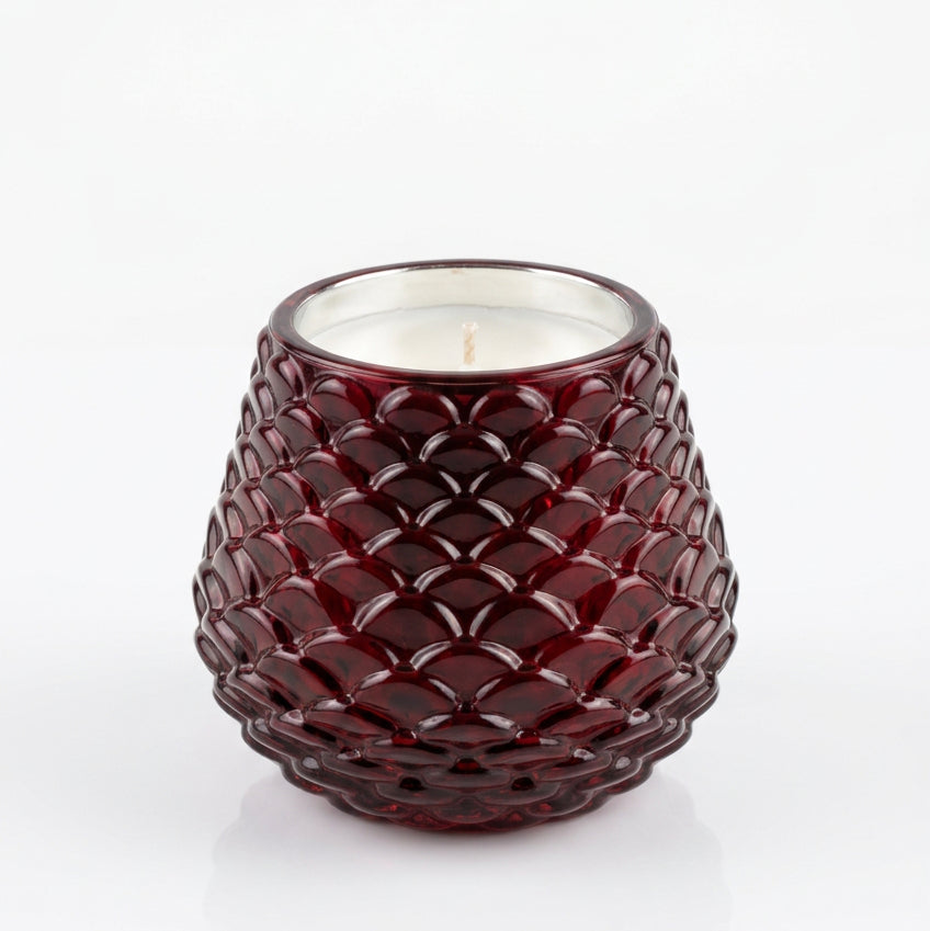 Crimson Woods Pinecone Votive