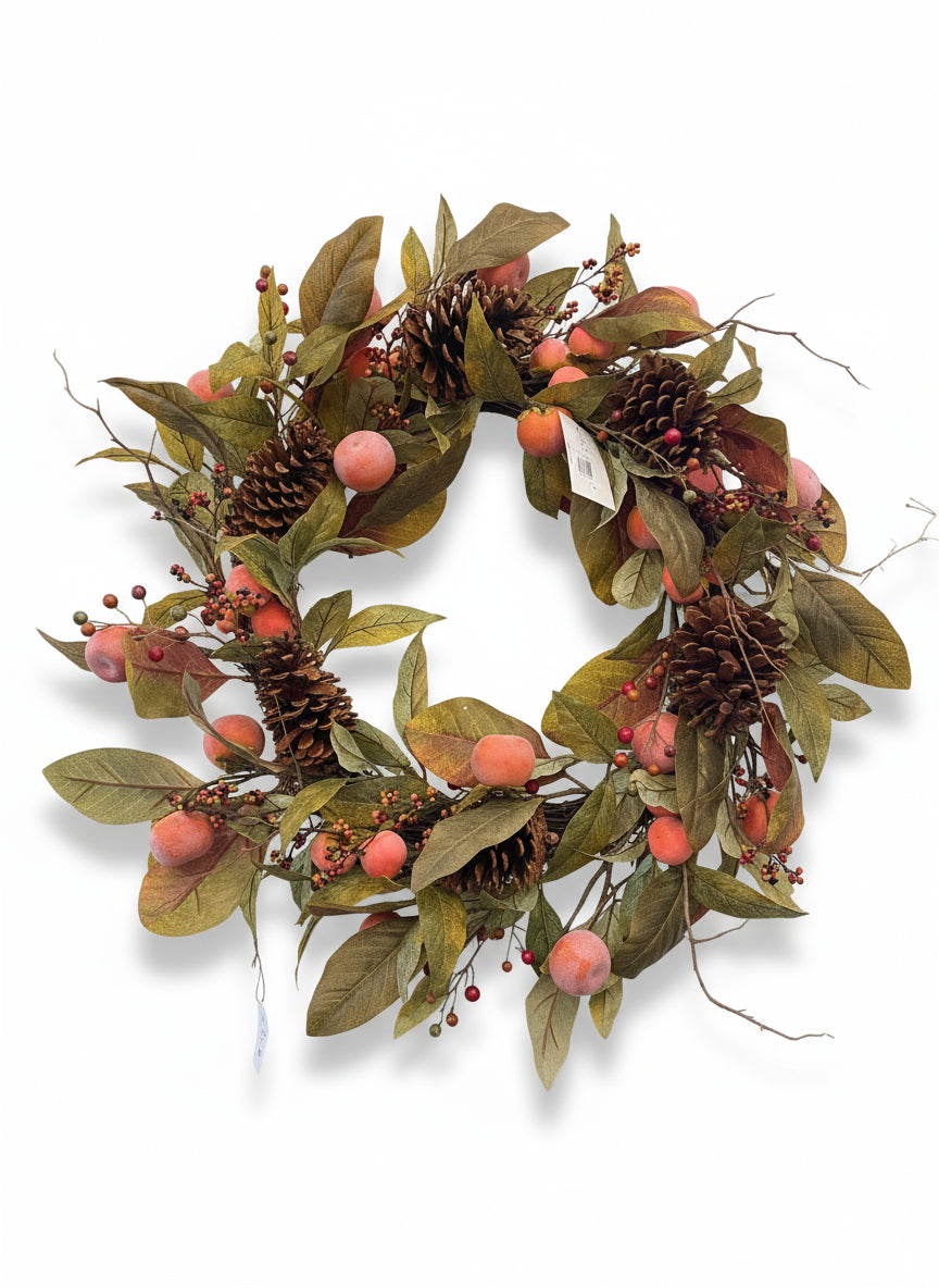 Autumn Persimmon Wreath