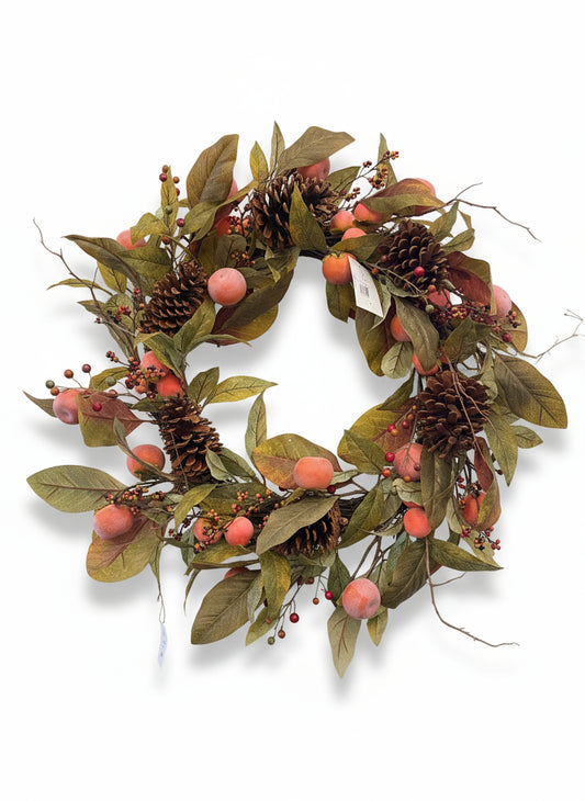 Autumn Persimmon Wreath