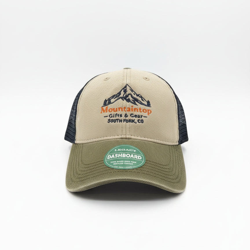 Stone/Olive/navy Trucker DTA w/MOUNTAINTOP