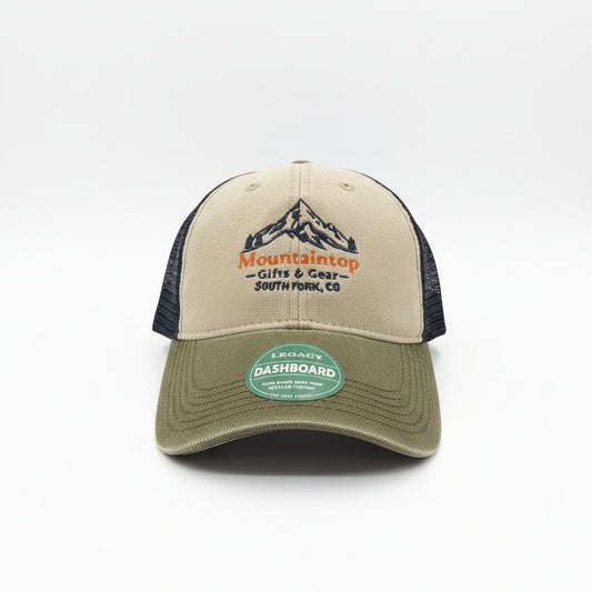 Stone/Olive/navy Trucker DTA w/MOUNTAINTOP