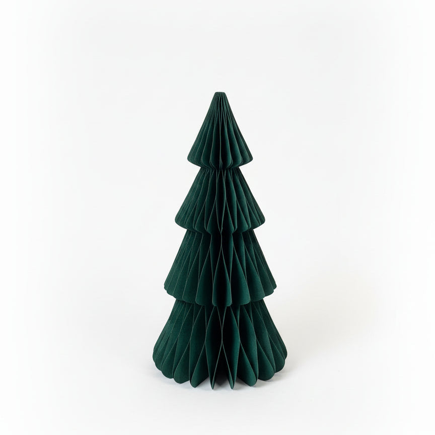 Wide Dark Green Paper Tree