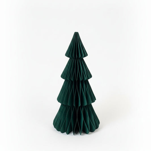 Wide Dark Green Paper Tree