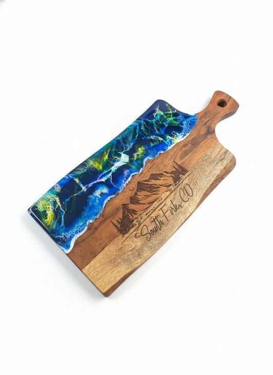 Wood Board - Resin - Fishtail/South Fork