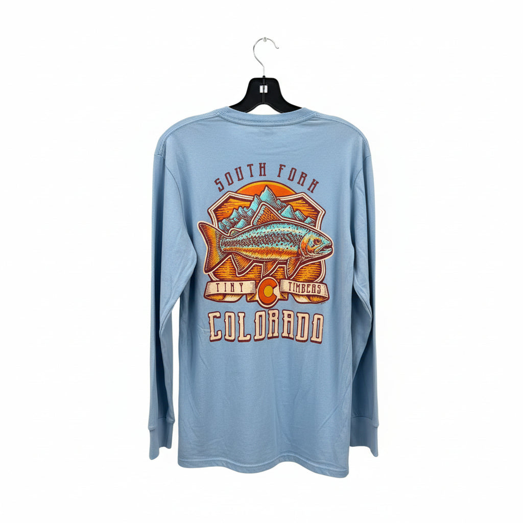 Colorado Emblem Trout Long Sleeve T-Shirt