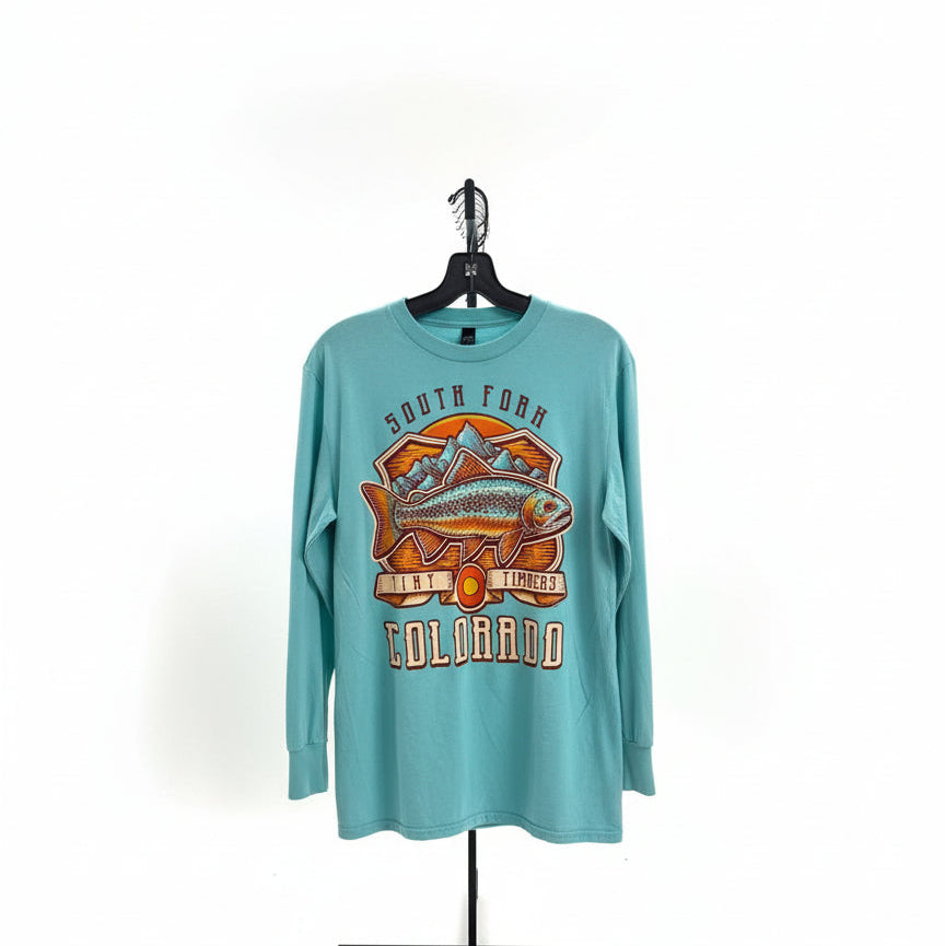 Colorado Emblem Trout Long Sleeve T-Shirt