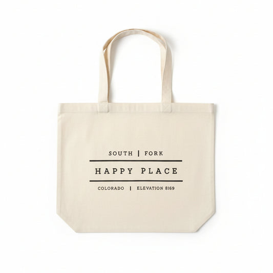 Natural Canvas Market Tote Bag