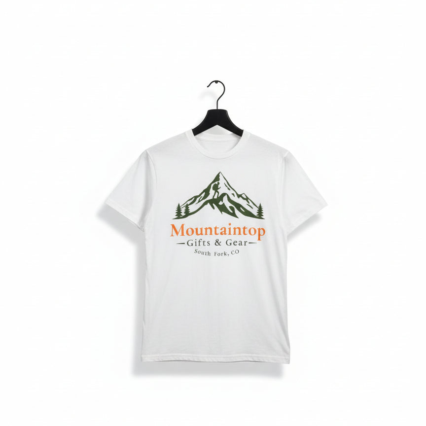 Heather Canvas Short Sleeve Tee with Mountaintop Logo