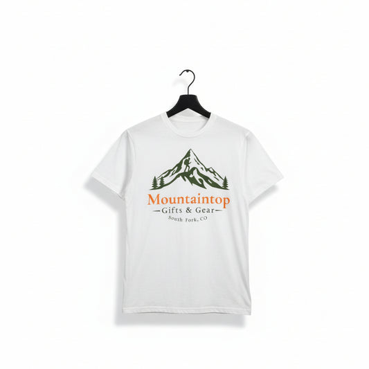 Heather Canvas Short Sleeve Tee with Mountaintop Logo