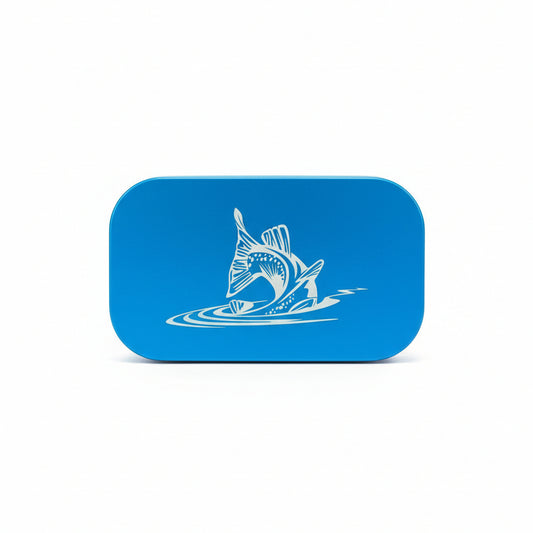 Fly Box-Aluminum Blue Fish Tail