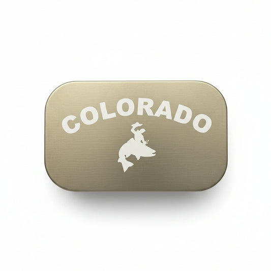 Fly Box-Aluminum Grey Colo Bronc