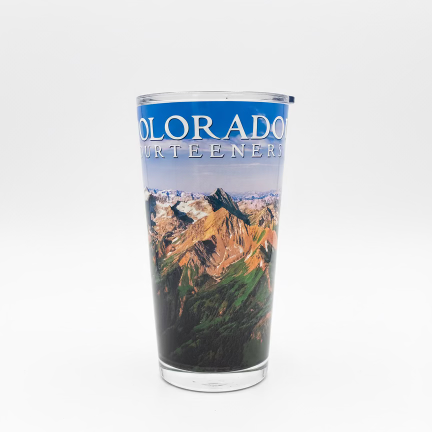 Colorado 14ers Glass
