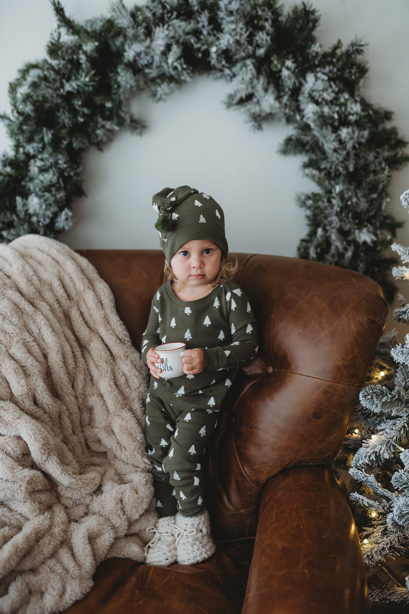 Frosty Pine Holiday Thermal PJ set