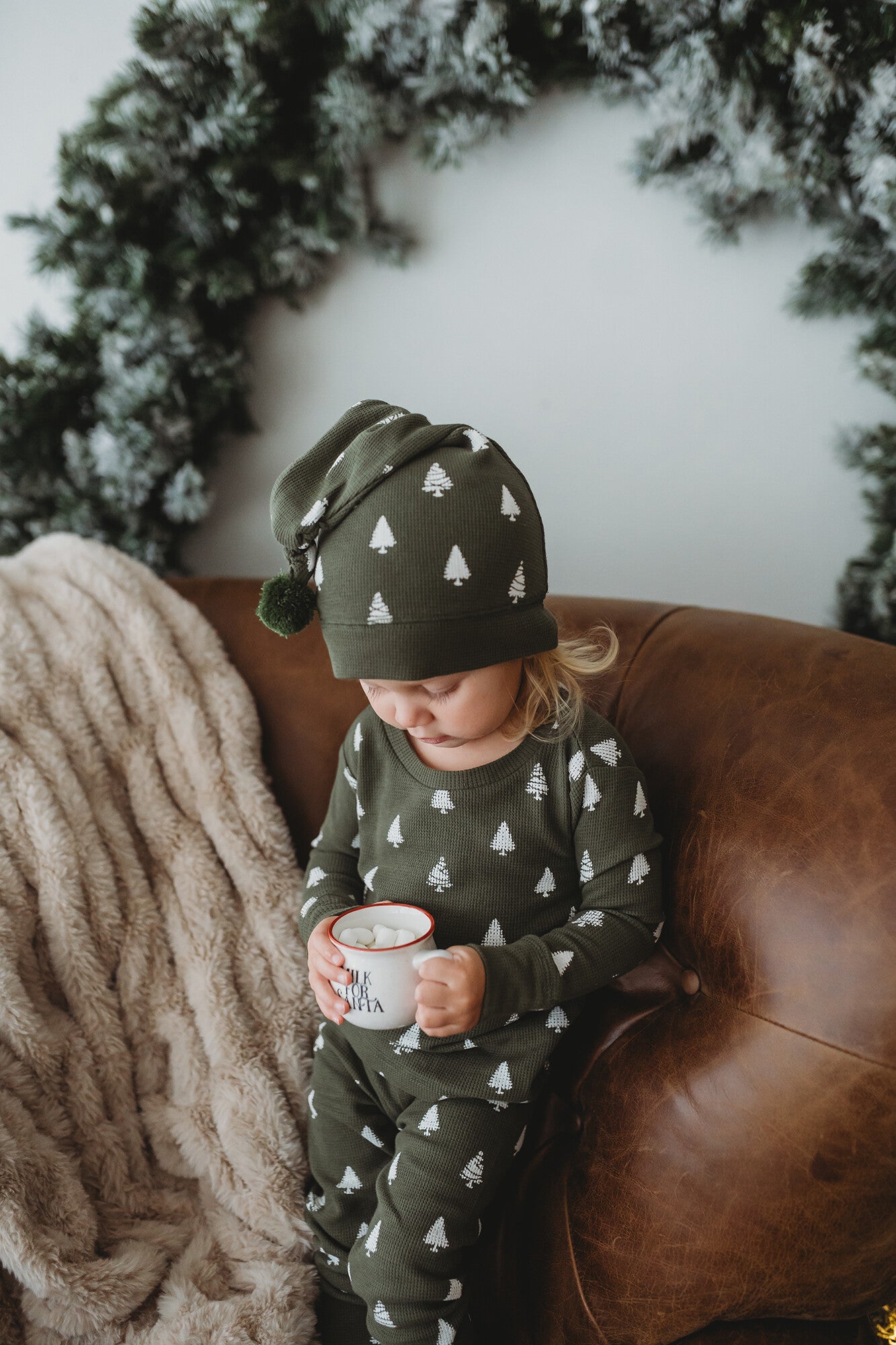 Frosty Pine Holiday Thermal PJ set