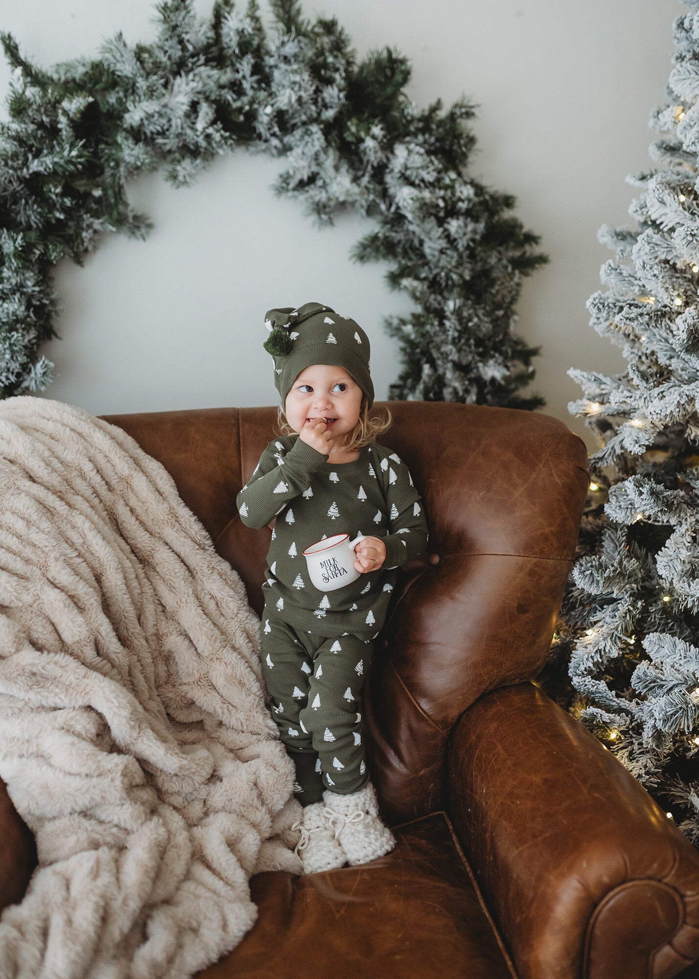 Frosty Pine Holiday Thermal PJ set