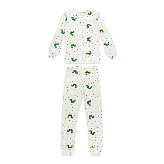 Kids' Organic Long Sleeve PJ Set - Caterpillar