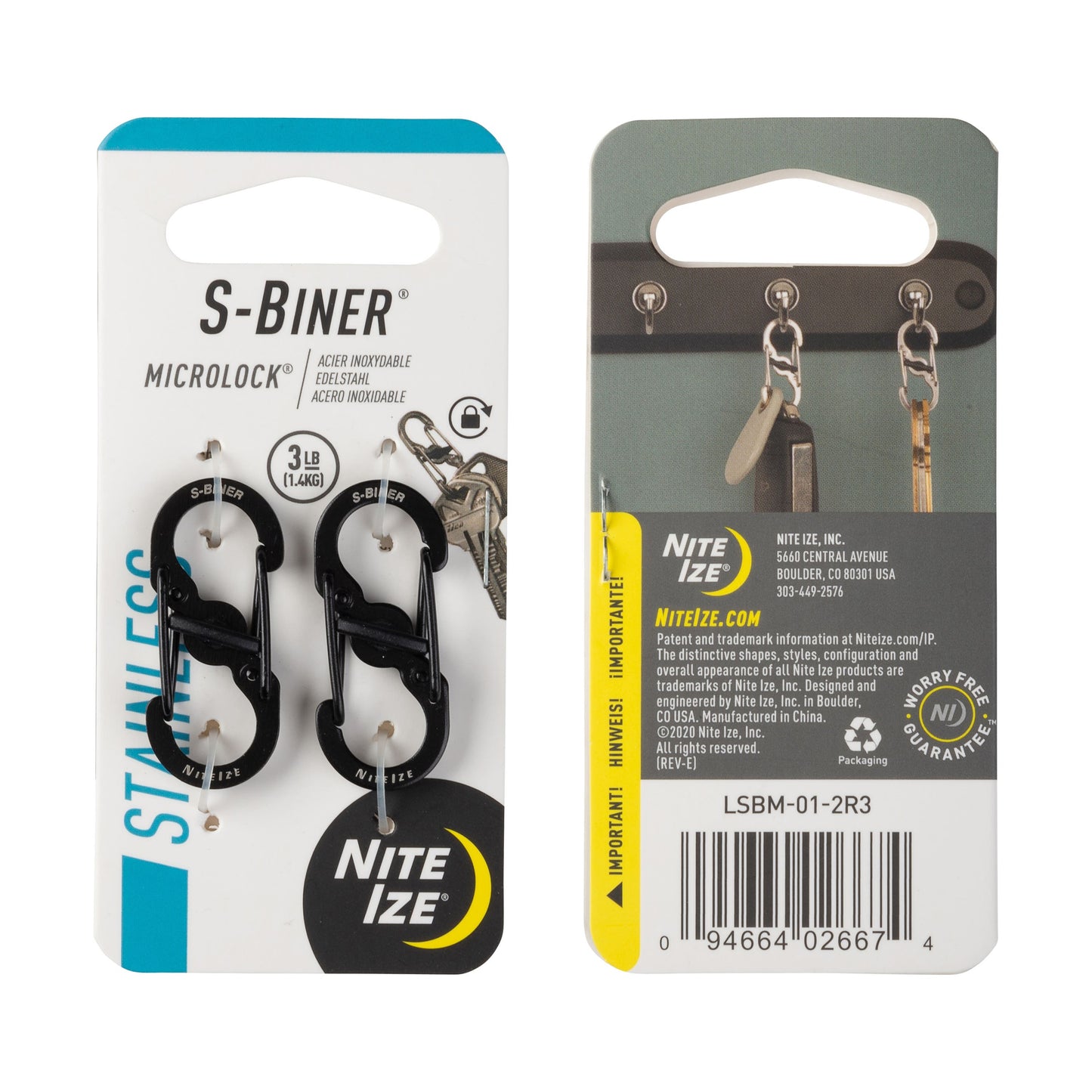 S-Biner® MicroLock® Stainless Steel