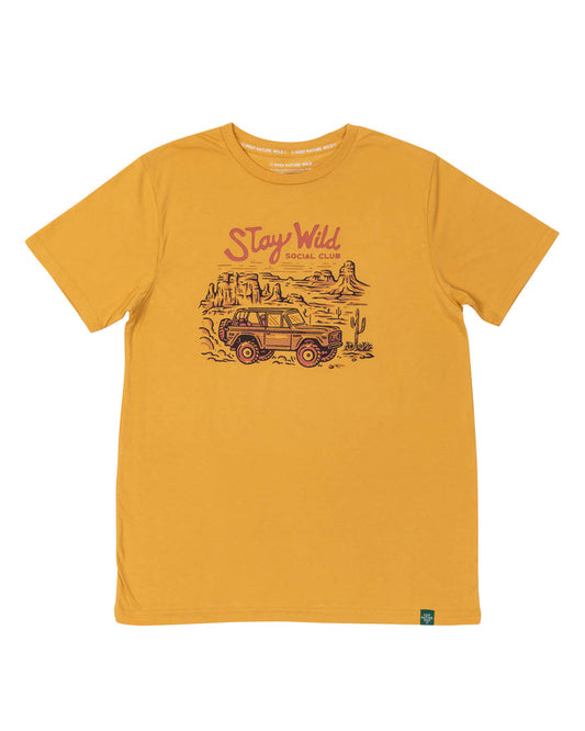 Stay Wild Social Club | Unisex Tee | Mustard